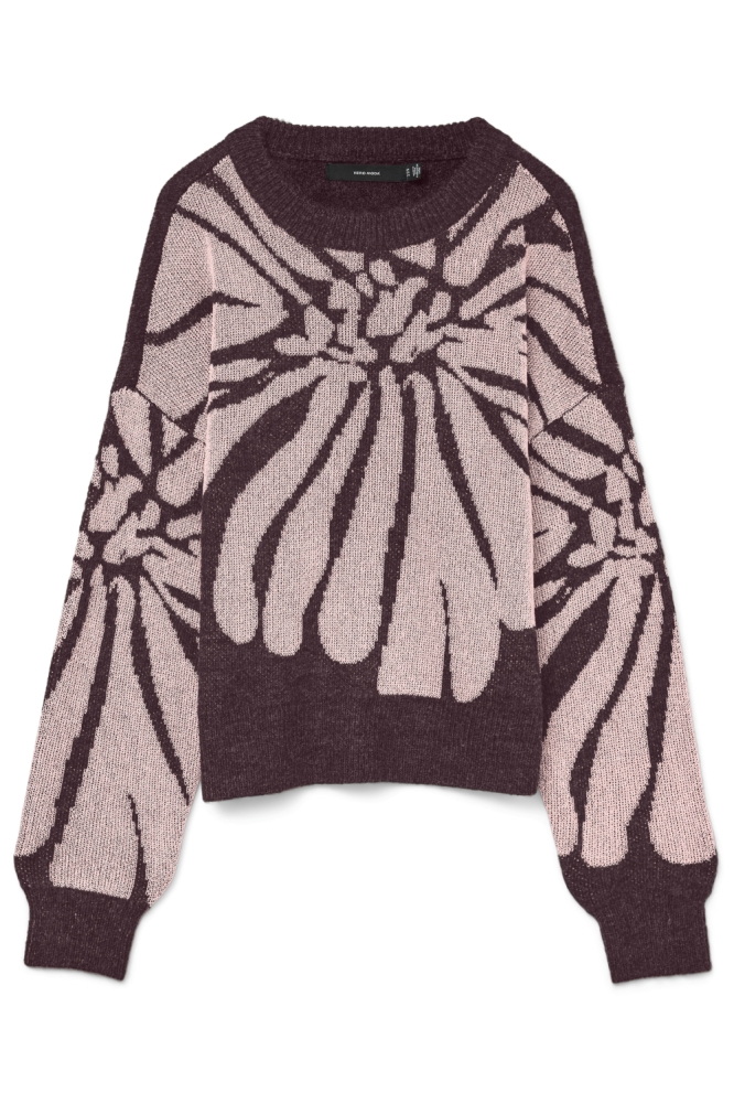 Vero Moda bordeaux dames trui | Vooraanzicht