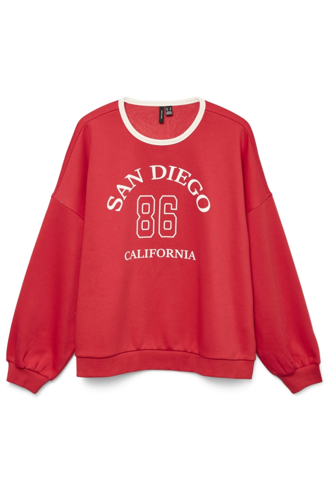 Vero Moda rode dames sweater | Vooraanzicht