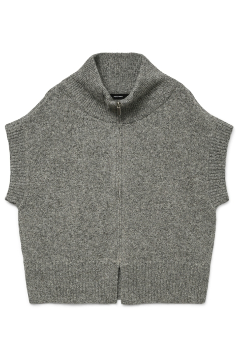 Vero Moda grijze dames gilet | Vooraanzicht