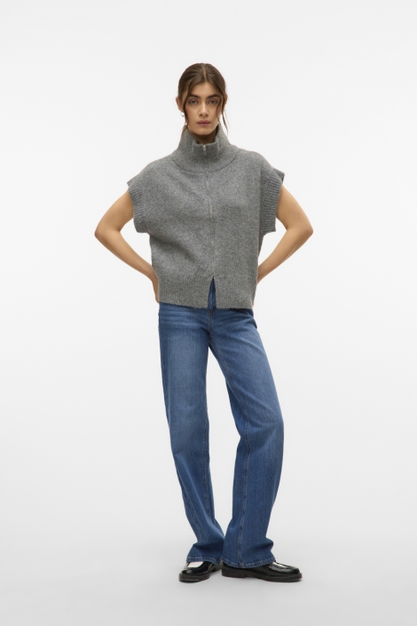 Vero Moda grijze dames gilet | Model