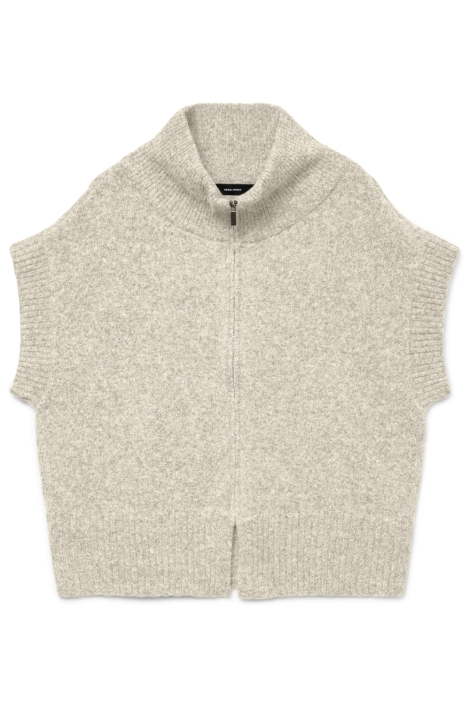 Vero Moda beige dames gilet | Vooraanzicht