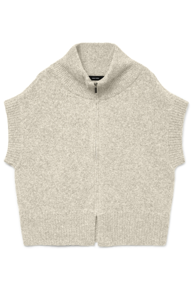 Vero Moda beige dames gilet | Vooraanzicht