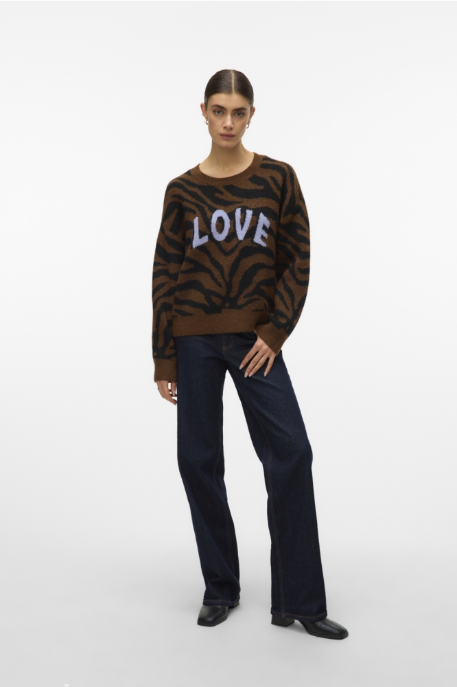 Vero Moda bruine dames trui | Model