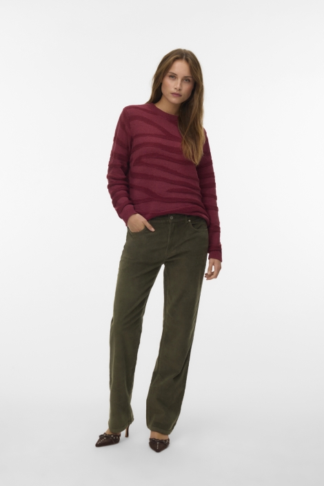 Vero Moda bordeaux dames trui | Model