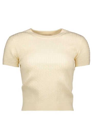 Vero Moda T-shirt VMMIRLA SS O-NECK PULLOVER BOO 10331436 Birch