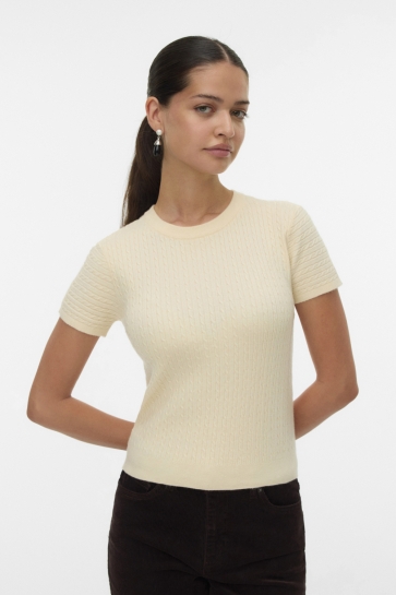 Vero Moda VMMIRLA SS O-NECK PULLOVER BOO 10331436 Birch