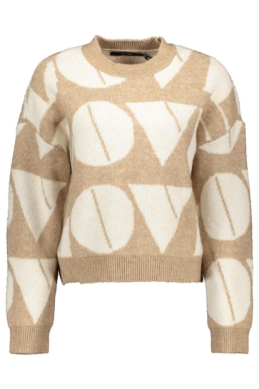 Vero Moda Trui VMLOVE LS O-NECK PULLOVER BOO 10331432 SILVER MINK/BIRCH