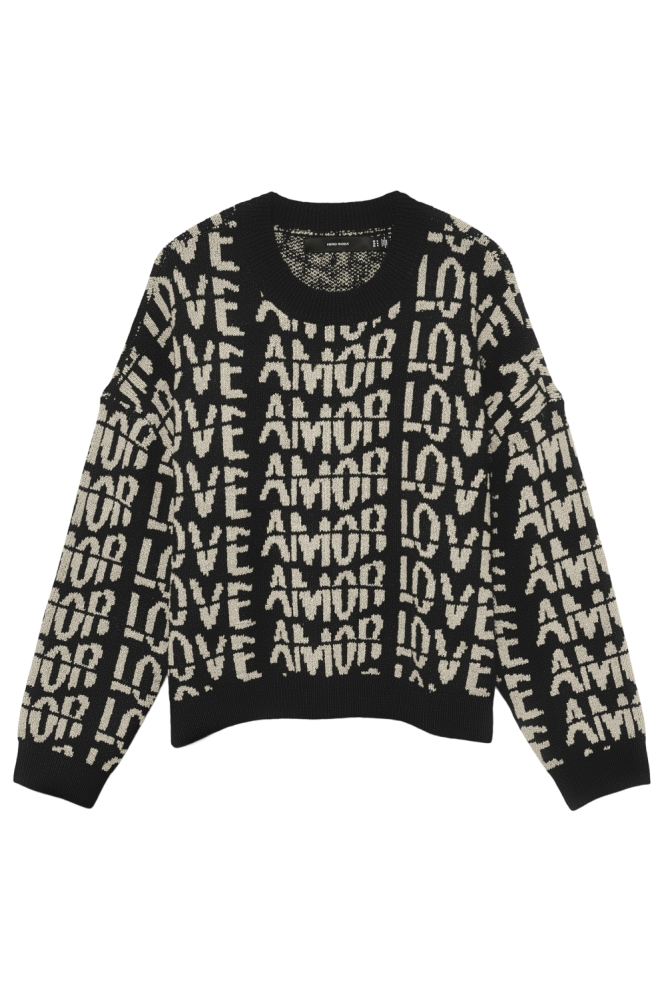 Vero Moda zwarte dames trui | Vooraanzicht