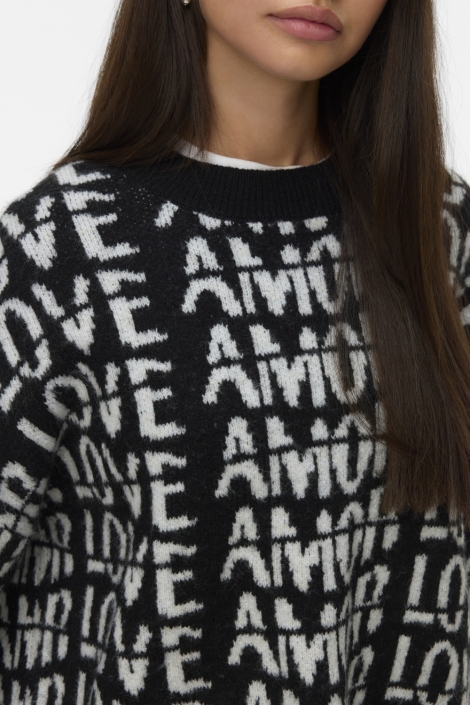 Vero Moda zwarte dames trui | Close up