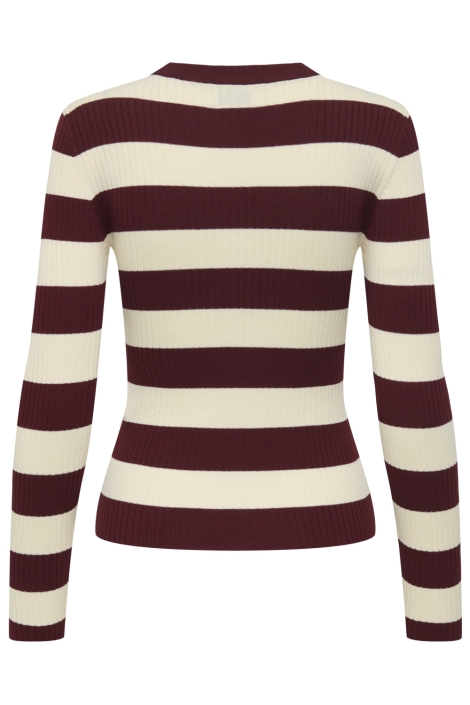 Jacqueline de Yong bordeaux dames trui | Achteraanzicht