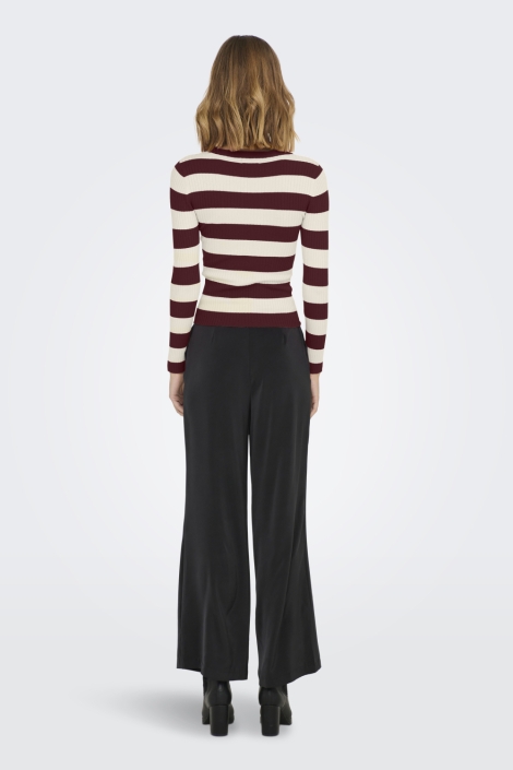 Jacqueline de Yong bordeaux dames trui | Model