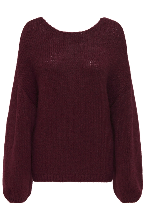 Jacqueline de Yong bordeaux dames trui | Vooraanzicht