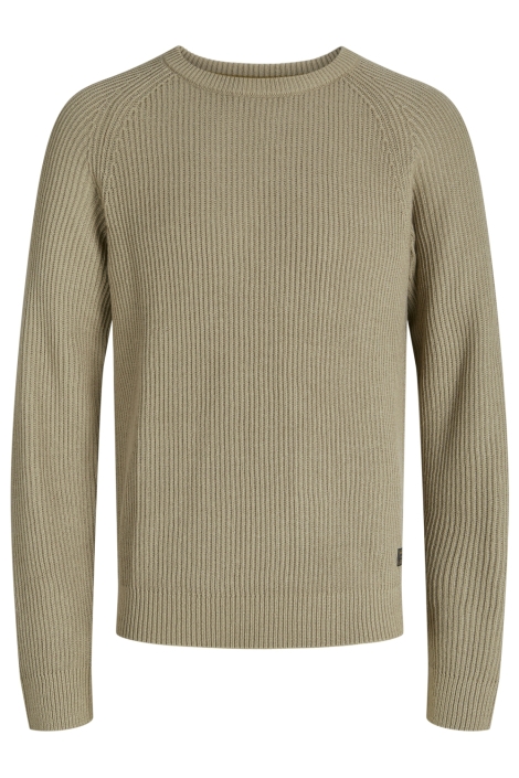 Jack & Jones beige heren trui | Vooraanzicht