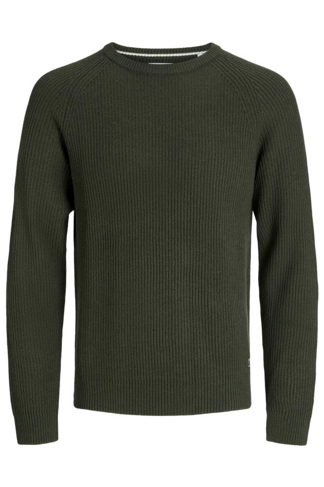 Jack & Jones groene heren trui | Vooraanzicht