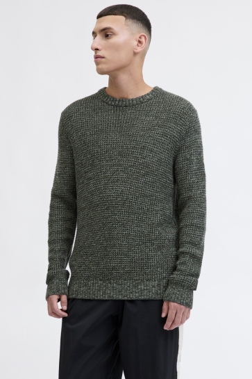 Jack & Jones Trui JJLINK KNIT CREW NECK 12279142 DUFFEL BAG/TWISTED W.