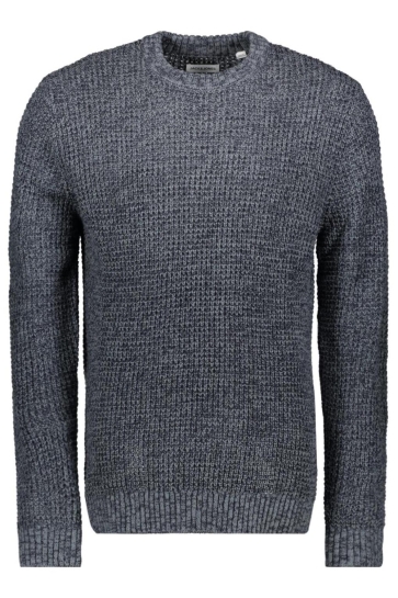 Jack & Jones Trui JJLINK KNIT CREW NECK 12279142 Sky Capitain/ Twisted w.