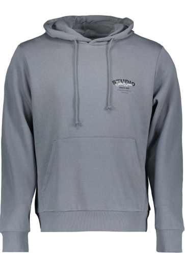 Jack & Jones Trui JJYUKI SWEAT HOOD BF 12278611 STORMY WEATHER