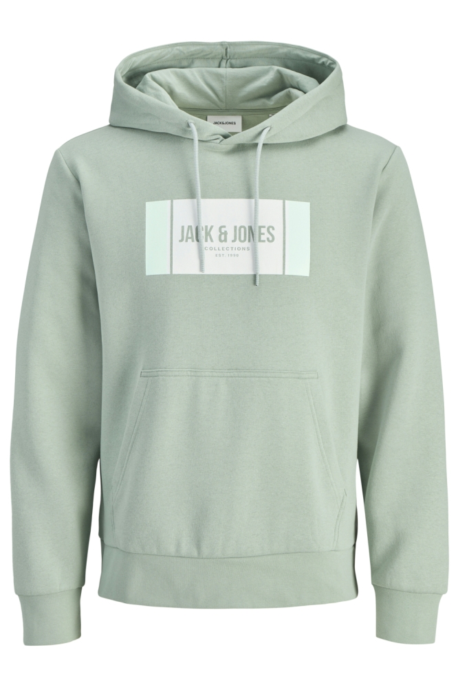 Jack & Jones groene heren sweater | Vooraanzicht