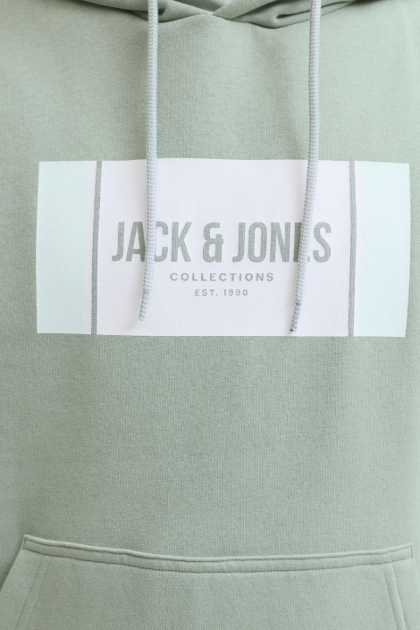 Jack & Jones groene heren sweater | Close up