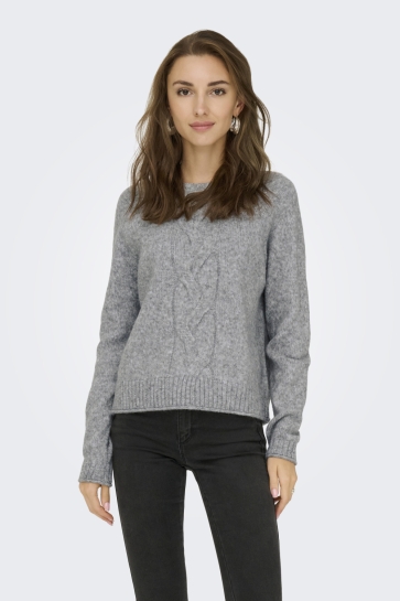Jacqueline de Yong JDYSUSANNA L/S O-NECK RAGLAN PULL K 15351909 Medium Grey Melange