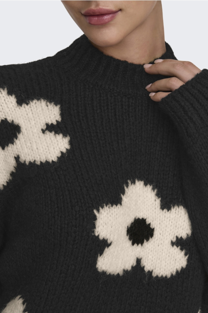 Jacqueline de Yong zwarte dames trui | Kleurstaal