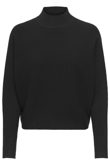 Jacqueline de Yong Trui JDYPRIME LIFE L/S HN BAT. PULL. KNT 15351898 BLACK