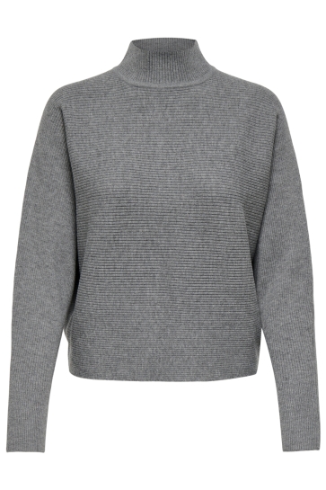 Jacqueline de Yong Trui JDYPRIME LIFE L/S HN BAT. PULL. KNT 15351898 MEDIUM GREY MELANGE