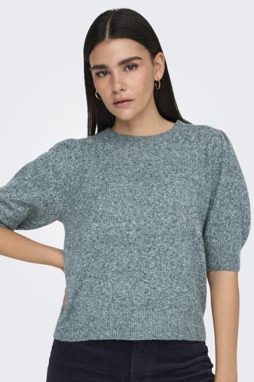 Only Trui ONLRICA LIFE 2/4 PULLOVER KNT NOOS 15318551 Sea Moss/W. Melange