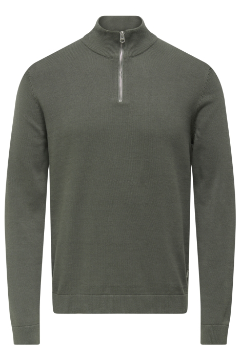 Only & Sons groene heren trui | Vooraanzicht