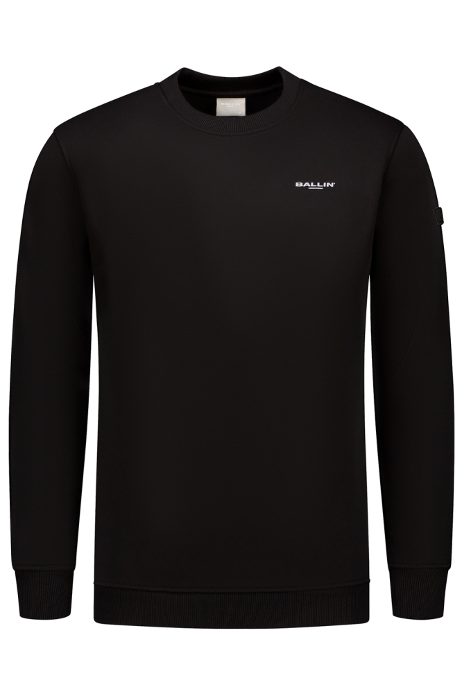 Ballin zwarte heren sweater | Vooraanzicht