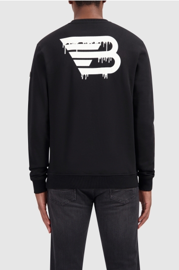 Ballin DRIPPING LOGO SWEATER 24039302 02 BLACK