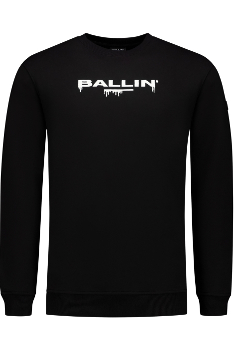 Ballin zwarte heren sweater | Vooraanzicht