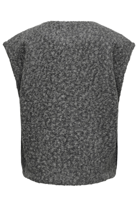Only grijze dames gilet | Achteraanzicht