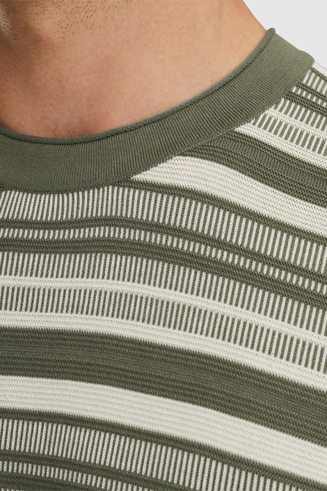 Cast Iron groene heren trui | Close up