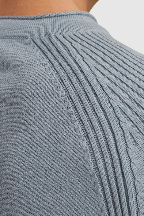 Cast Iron blauwe heren trui | Kleurstaal