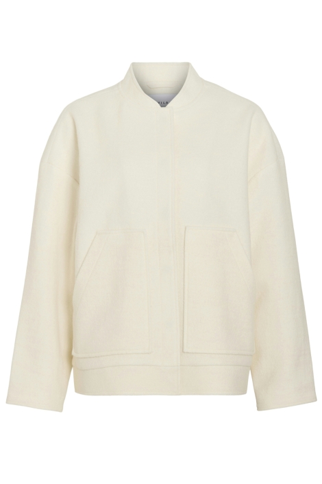 Vila beige dames jas | Vooraanzicht