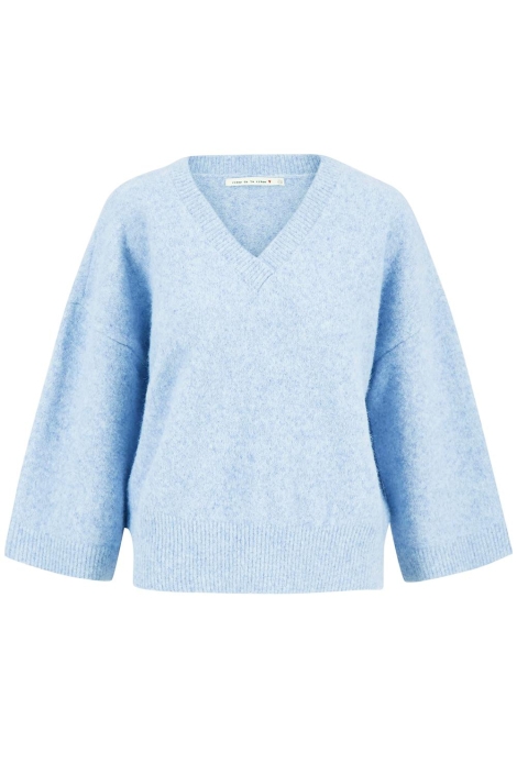 Zusss blauwe dames trui | Vooraanzicht