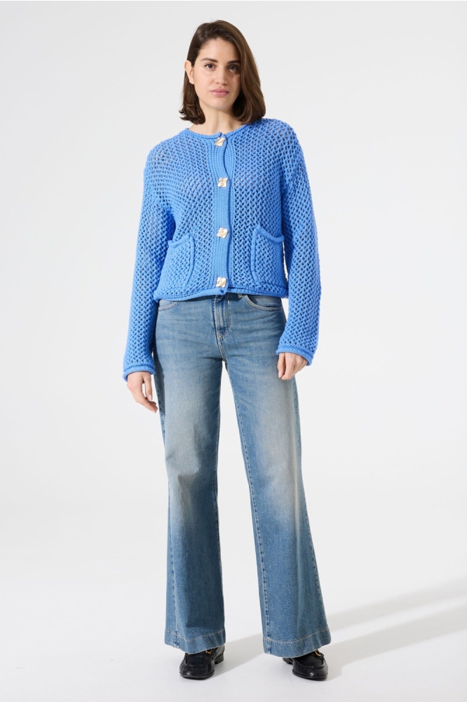 Garcia blauwe dames vest | Model
