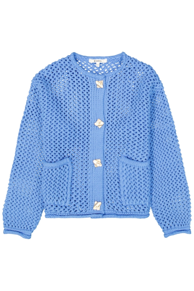Garcia blauwe dames vest | Vooraanzicht