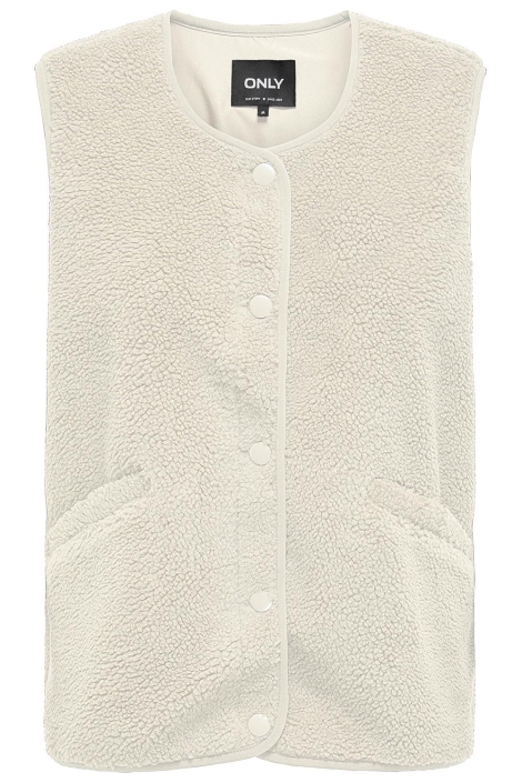 Only beige dames gilet | Vooraanzicht