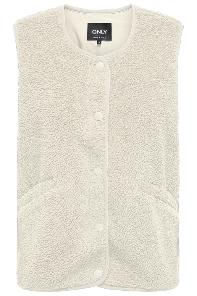 Only beige dames gilet | Vooraanzicht