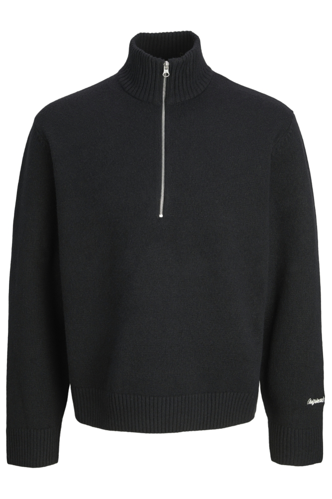 Jack & Jones zwarte heren trui | Vooraanzicht