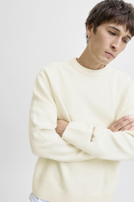 Jack & Jones beige heren trui | Model