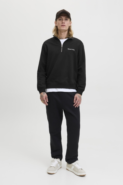 Jack & Jones zwarte heren sweater | Model
