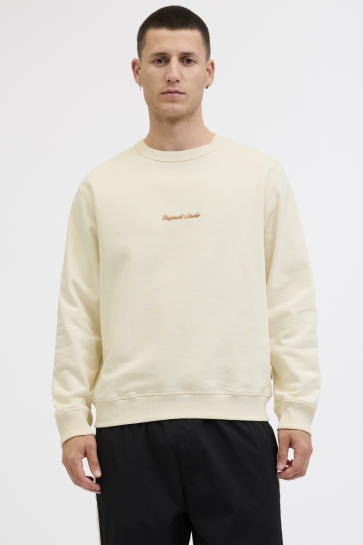 Jack & Jones Trui JORNORREBRO EMB SWEAT CREW NOOS 12282893 ANTIQUE WHITE