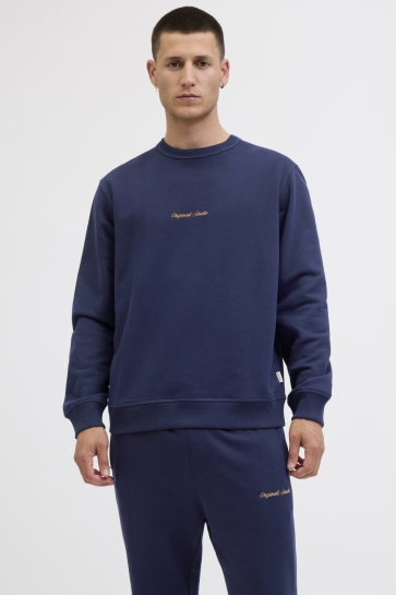 Jack & Jones Trui JORNORREBRO EMB SWEAT CREW NOOS 12282893 Ocean Cavern