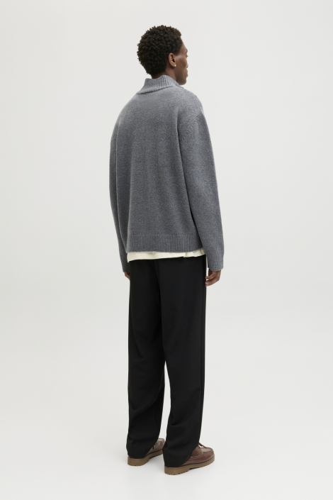 Jack & Jones grijze heren trui | Vooraanzicht