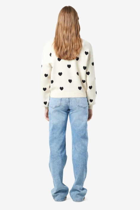 Noisy may beige dames trui | Model