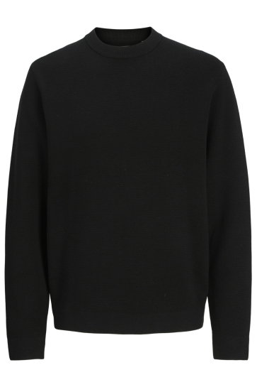Jack & Jones Trui JPRBLAMILANO STITCH KNIT CREW NECK 12259666 BLACK