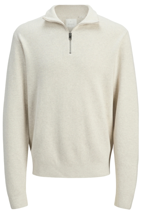 Jack & Jones beige heren trui | Vooraanzicht